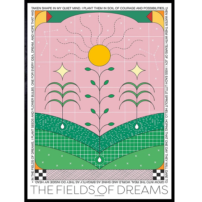 시그네 배거 아트 포스터 Signe Bagger  - The Fields of Dreams Art Poster
