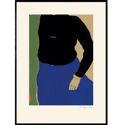 로지 맥기네스 아트 포스터 Rosie McGuinness - Black Top Blue Skirt Art Poster