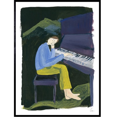 클라라 슈니케탄츠 아트 포스터 Clara Schnicketanz - Hania At The Piano Art Poster