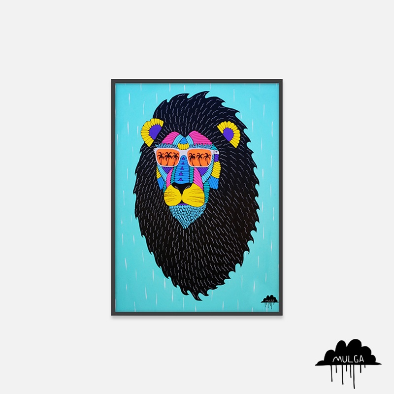 몰가 Mulga - Leroy the Lion Art Poster