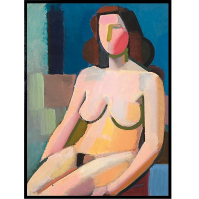 로젠스티엘스 아트 포스터 Rosenstiels - Vilhelm Lundstrom, Seated Female Nude 1940 Art Poster
